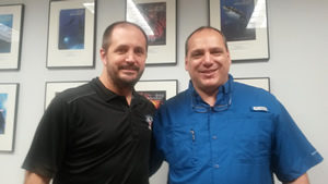 Brian Carney Presidente TDI y Guillermo Scionico Instructor Trainer TDI
