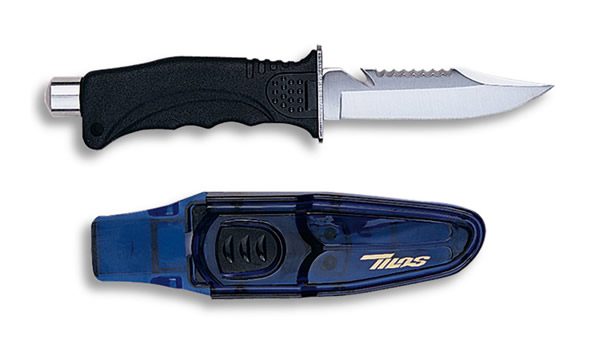 Cuchillo Para Buceo Cressi Skorpion Con Hoja De Acero Inoxidable Color  Negro/Plateado